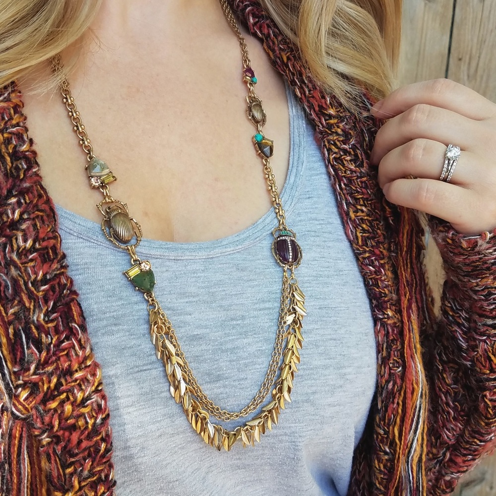 Wild Earth Long Statement Necklace